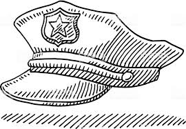 Police Hat Drawing Royalty Free Police Hat Drawing Stock Vector Art More Images Of Drawing Art Product Police Hat Police Art Drawings