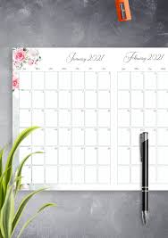 Check spelling or type a new query. Download Printable Two Pages Vertical Calendar Pdf