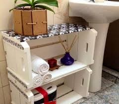 Como Fazer Nichos De Madeira Mdf E Papelao 41 Modelos Lindos Decoracao Com Caixote Como Decorar Um Banheiro Decoracao De Casas Simples