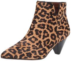 Franco Sarto Dare2 Ankle Boot In Camel Leopard Brown Save 72 Lyst