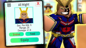 That way you can identify characters based on that. Plus Ultra New 5 Star All Might In All Star Tower Defense Youtube