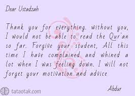 Surat terima kasih untuk guru bahasa inggris. 7 Contoh Greeting Card Untuk Guru Beserta Artinya Bergambar