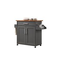Look through a variety of kitchen carts that is sure to blend well with your interiors as well as keep your space effortlessly. Hodedah Kitchen Cart With Spice Rack Plus Towel Holder Grey Oak Walmart Com In 2021 Kitchen Cart Spice Rack Kitchen Islands Carts