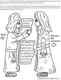 The act of coloring can improve motor skills in your children. Paul And Elymas The Sorcerer Coloring Page