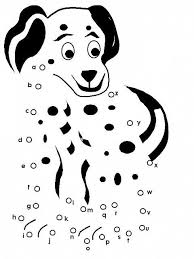 Unisci I Puntini Semplice Per Bambini Il Cane Dalmata Cani Dalmata Dalmata Cucciolo Felice