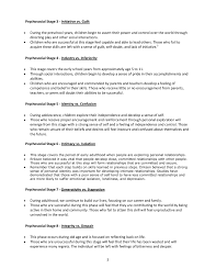 Eriksons Psychosocial Stages Summary Chart Pages 1 4