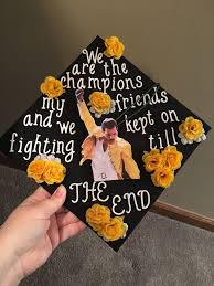 Queen Music High School Graduation Cap Decoration College Graduation Cap Decoration Graduation Cap Decoration