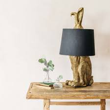 We think this handsome rabbit table lamp makes a striking feature year round, to bring light to any corner of your home. Gold Hetty Hare Table Lamp Graham Green