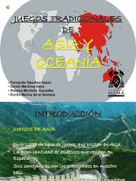 Grupos de 7 u 8 personas. Juegos De Asia Y Oceania