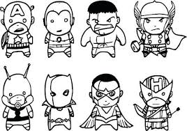 Marvels The Avengers Characters Set Of 7 Fridge Magnets Coloring Page Avengers Coloring Pages Marvel Coloring Avengers Coloring