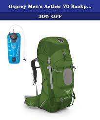 I am 6' 1 and 200lbs. Osprey Men S Aether 70 Backpack W Hydration Bladder Bonsai Green W Hydration Bladder Medium Osprey Has Made Their Aether 70 Back Osprey Backpack Osprey Bags