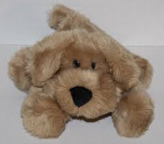 Commonwealth Dog Tan Light Brown 10 Puppy Plush Stuffed Animal Black Nose Lying Plush Stuffed Animals Fur Real Friends Manhattan Toy
