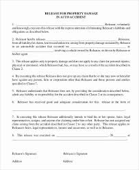 Auto Accident Settlement Agreement Sample Elegant Sample Accident Release Form 9 Examples In Word Pdf In 2020 Letter Example Cover Letter Example Property Damage