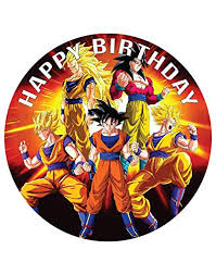 A glitch has been found that shows the cake without its cream and toppings, leaving just a brown slab. My Smart Choice 7 5 Edible Cake Toppers Dbz Goku Amazon Com Grocery Gourmet Food