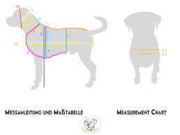 dog measurement chart and instructions