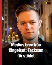 Den frihetsberövade journalisten Joakim Medin skriver i ett brev från  fängelset i Turkiet att han är tacksam för allt det stöd som han har fått  sedan gripandet i slutet av mars. Läs