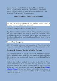 Find everything from driver to manuals of all of our bizhub or accurio products Ppt How To Download Konica Minolta Printer Drivers For Windows 10 Powerpoint Presentation Id 8058297