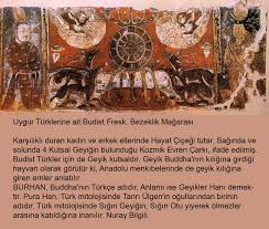 uygur turklerine ait budist fresk bezeklik magarasi budistler buddha mitoloji