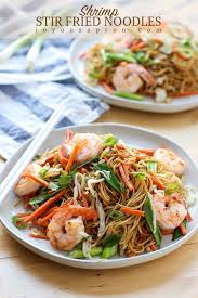 Shrimp Stir Fried Noodles Recipe Shrimp Noodle Stir Fry Stir Fry With Egg Shrimp Stir Fry