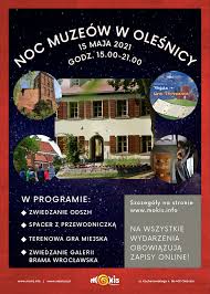 Pierwsza noc muzeów (lange nacht der museen). Aktualnosci Miejski Osrodek Kultury I Sztuki W Olesnicy Mokis
