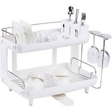 Naturnic Curve 2 Story Dish Rack Walmart Com Dish Racks Dish Rack Drying Curved Kitchen