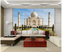 El papel tapiz nos permitirá lograr paredes únicas. Compre Wdbh Foto Personalizada Papel Tapiz 3d Indian Taj Mahal Tv Fondo Pintura Decoracion Del Hogar Sala De Estar 3d Mural De La Pared Papel Tapiz Para Paredes 3 D A 11 31