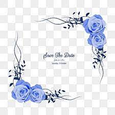 Elegant Wedding Invitation With Rose Flower Floral Border Floral Clipart Invitation Card Decoration Png And Vector With Transparent Background For Free Downl Wedding Borders Wedding Frames Wedding Invitation Background