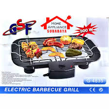 Mesin pemanggang sate dan bisa dipakai pemanggang serbaguna ini, sangat penting dimiliki oleh para pengusaha kuliner. Bbq Electric Grill Pemanggang Panggangan Sate Elektrik Gsf G 4835 G 4835 Lazada Indonesia