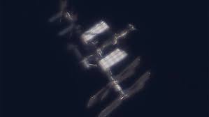 Image result for international space station through telescope