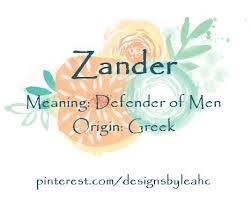 Baby Boy Name Zander Meaning Defender Of Men Origin Greek Shortened Variation Of Alexander Baby Boy Names Baby Boy Name List Baby Girl Names Unique