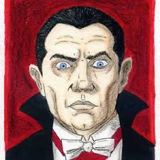 Dracula Comic Poster Count Dracula and His Bride Painting