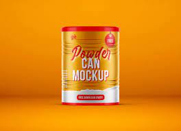 Download Free Powder Tin Can Mockup Free Package Mockups