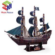 Diy miniature hms norfolk frigate ~ 3d puzzlethis video tutorial diy will guide you the way how to assembly hms norfolk frigate from the . The Black Pearl 3d Jigsaw Puzzle Pirate Ship Creative Gift Buy Black Pearl Pirate Ship Jigsaw Puzzles For Adults Gifts Creative Gift Product On Alibaba Com