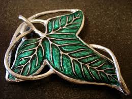 leaf of lorien brooch