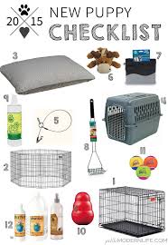New Puppy Checklist Petite Modern Life New Puppy Puppy Checklist New Puppy Checklist