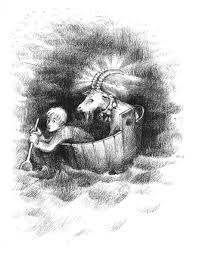 Klumpedump und schnickelschnack gehen durch den wald und müssen an dem schlafenden riesen vorbei. Der Zauberspiegel Verlag Urachhaus