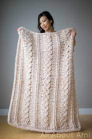 Crochet cables are where you use post if you are making the throw blanket size, then you will need to make 10 of the braided cable square in any. Chunky Braided Cabled Blanket All About Ami