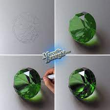 Drawing Emerald | Jewelry Drawing, Diamond Drawing, Gem Drawing