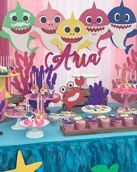 Baby Shark Dessert Table Shark Themed Party Shark Birthday Party Shark Themed Birthday Party