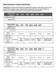 Maybe you would like to learn more about one of these? Dna Mutations Practice Worksheet Docsity