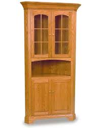 Oak buffets, sideboards & china cabinets : Amish Dining Room Deluxe Corner Hutch Amish Dining Room Furniture Sugar Plum Oak Amish Furniture In Norfolk Nebraska