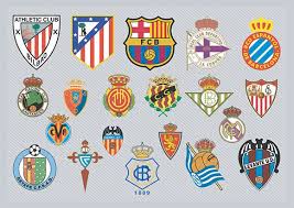 Enter a team or competition search. Escudos De La Liga Espanola Real Madrid Barcelona Y Otros En Vector Football Team Logos Football Team Football Logo