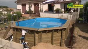 Piscine Bois Rectangulaire 6x4 H1 30m Lagon Coloris Du Liner Bleu