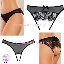 💋 Expose Women Crotchless Panty ONE SIZE FITS MOST Lace Open Back Sexy |  eBay
