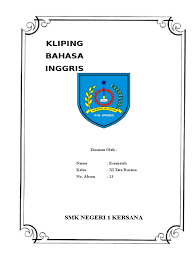 Contoh kata pengantar bahasa inggris kliping tenteng meringkas bab 9. Kliping Bahasa Inggris Pdf