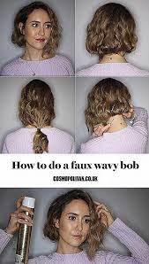Awesome Fake Bob Hairstyle Long Hair Awesome Hairstyle Wavybob Bob Hairstyles Wavy Bobs Vintage Hairstyles For Long Hair