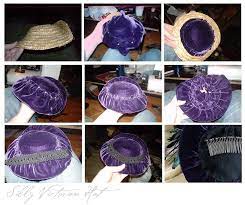 Purple Velvet Victorian Hat Victorian Hats Hats Vintage Antique Hats