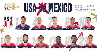 July 29 2021 on the pitch. Gold Cup 2019 Usa Vs Mexico Lineup Schedule Tv Channels Start Time Bracket