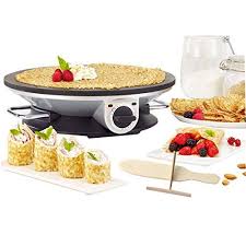 Health And Home No Edge Crepe Maker 13 Inch Crepe Maker Electric Griddle Non Stick Pancake Maker Waffle Maker C Crepe Maker Pancake Maker Waffles Maker