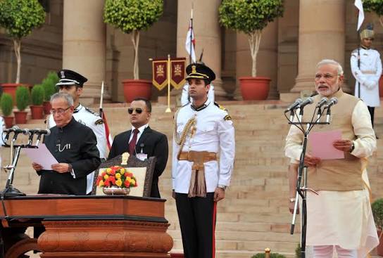 First oath of office ceremony of Narendra Modi - Wikipedia